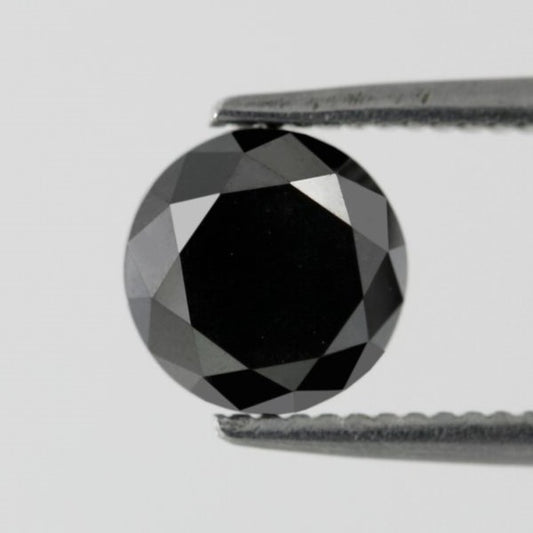 1.20 Carat Natural Loose Diamond Stunning Black Full Cut Multi Faceted Brilliant Cut AAA Quality Perfect For Making Custom Ring - Blackdiamond