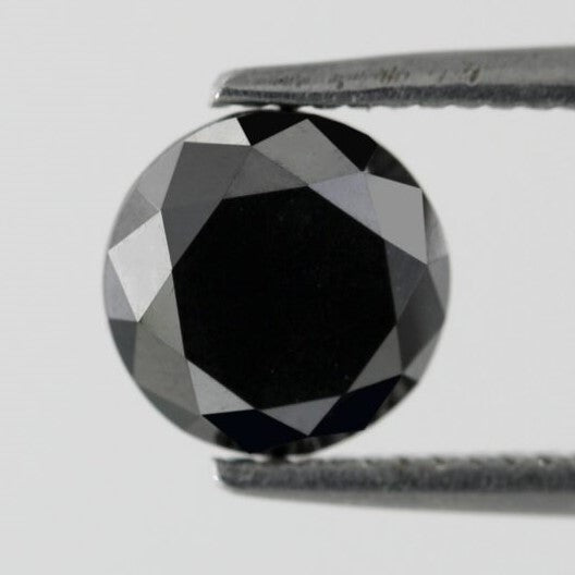 1.20 Carat Natural Loose Diamond Stunning Black Full Cut Multi Faceted Brilliant Cut AAA Quality Perfect For Making Custom Ring - Blackdiamond