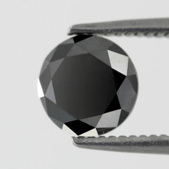 1.20 Carat Natural Loose Diamond Stunning Black Full Cut Multi Faceted Brilliant Cut AAA Quality Perfect For Making Custom Ring - Blackdiamond