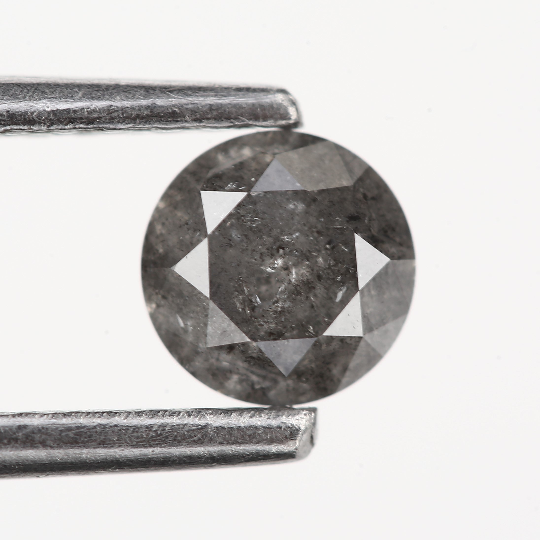 Natural Gray Round Loose Salt and Pepper Diamond 4.3 MM