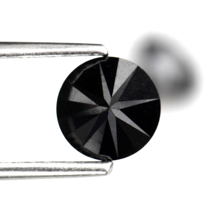 calibrated black round diamond 5.5 mm