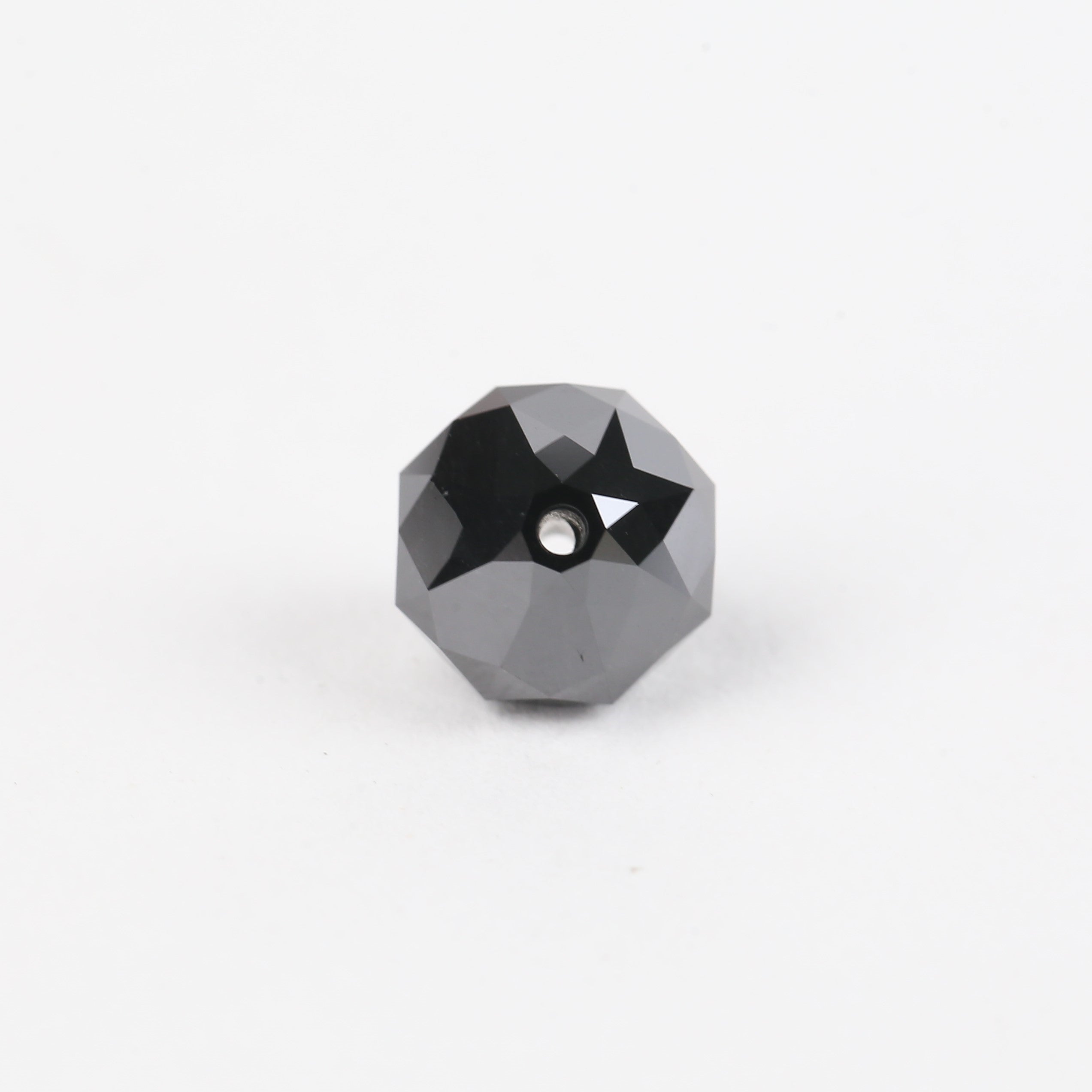 4.43 Carat Drilled Balls cut Beads Black Diamond 8.86 MM