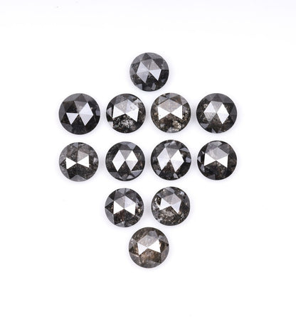 3.0 To 3.1 MM Salt And Pepper Rose Cut Natural Loose Diamond