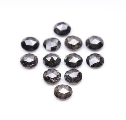 3.0 To 3.1 MM Salt And Pepper Rose Cut Natural Loose Diamond