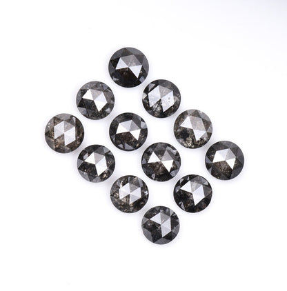 3.0 To 3.1 MM Salt And Pepper Rose Cut Natural Loose Diamond