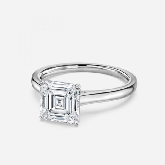 Brya Asscher Solitaire Engagement Ring 14K / 18K Solid Gold