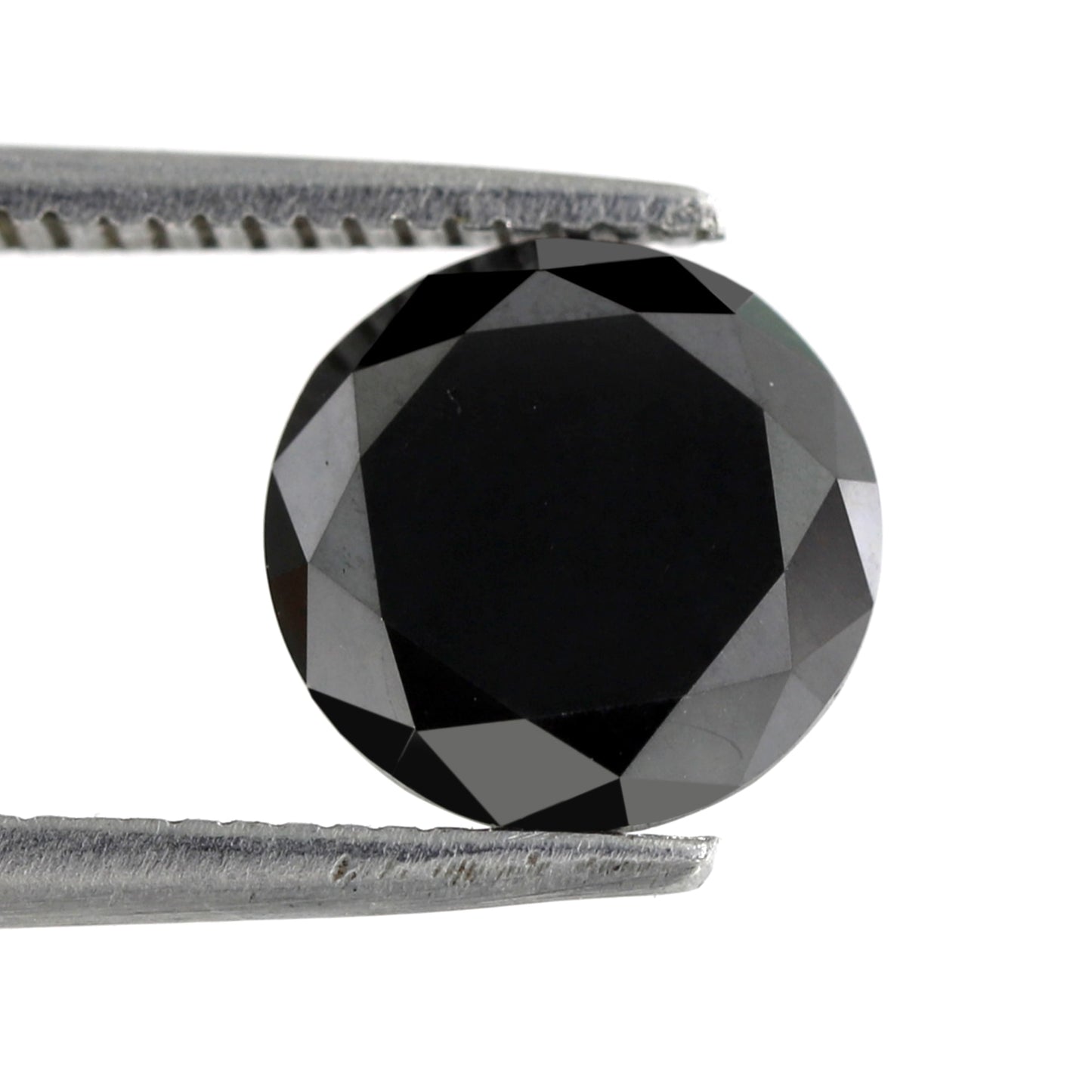 1.88 Carat 7.9 MM Sparkling Polished Natural Black Brilliant Cut Stunning Faceted Loose Best Quality Diamond Perfect Gift For Her - Blackdiamond