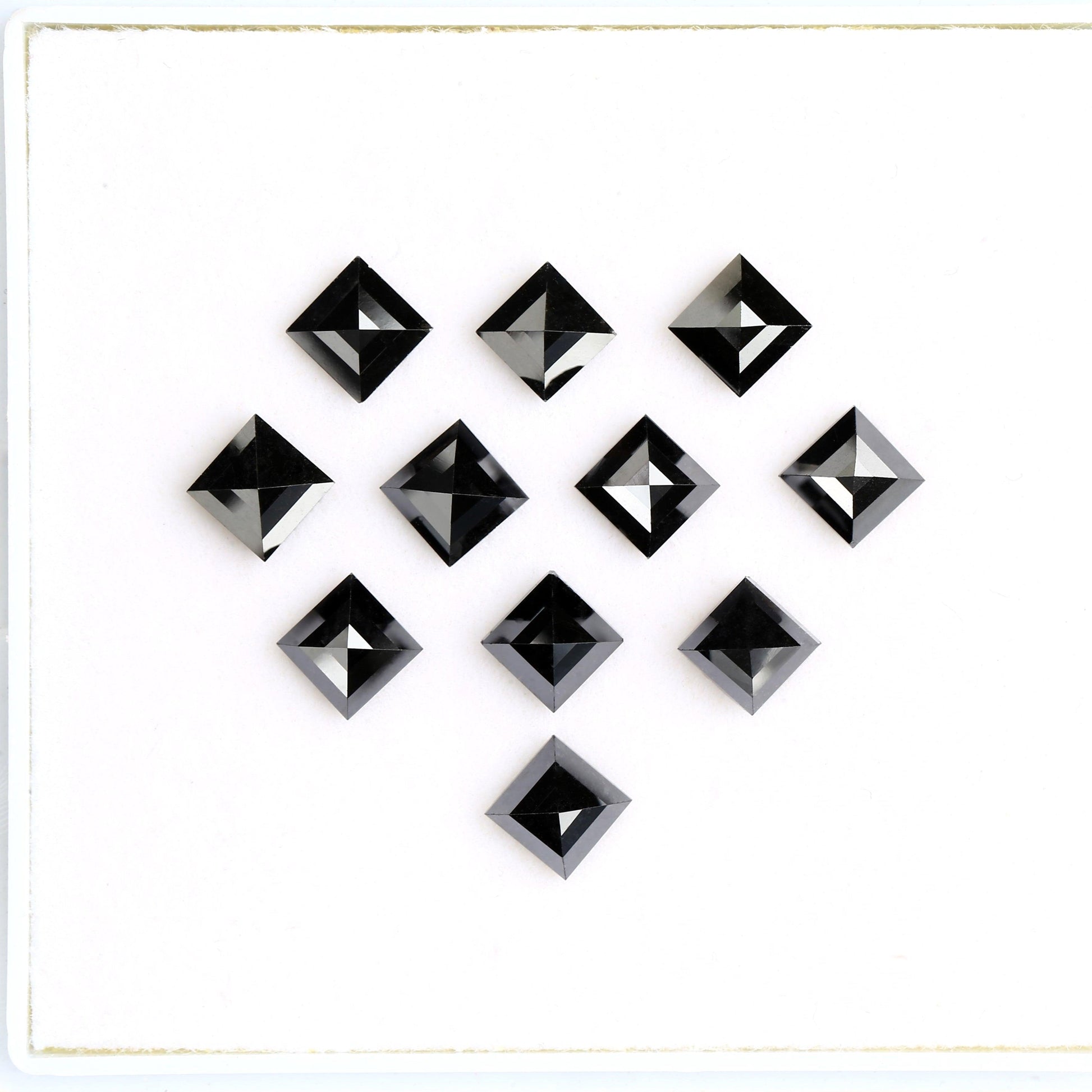 AAA Square Cut Calibrated Natural Black Diamond For Engagement Ring Price/Piece - Blackdiamond