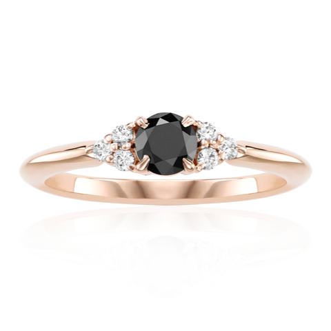 Swaro Black and White Diamond Ring - Blackdiamond