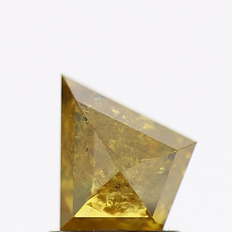 1 Carat Natural Yellow Kite Salt and Pepper Diamond 7.7 MM