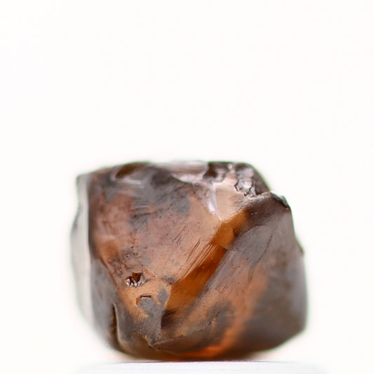 1.44 Carat Fancy Cognac Brown Octahedron Raw Rough Diamond 5.70 MM - Blackdiamond