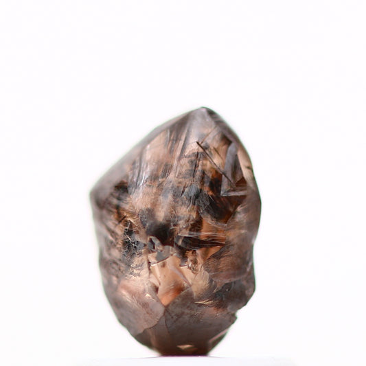 0.98 Carat Natural Fancy Cognac Brown Crystal Rough Diamond 6.75 MM - Blackdiamond