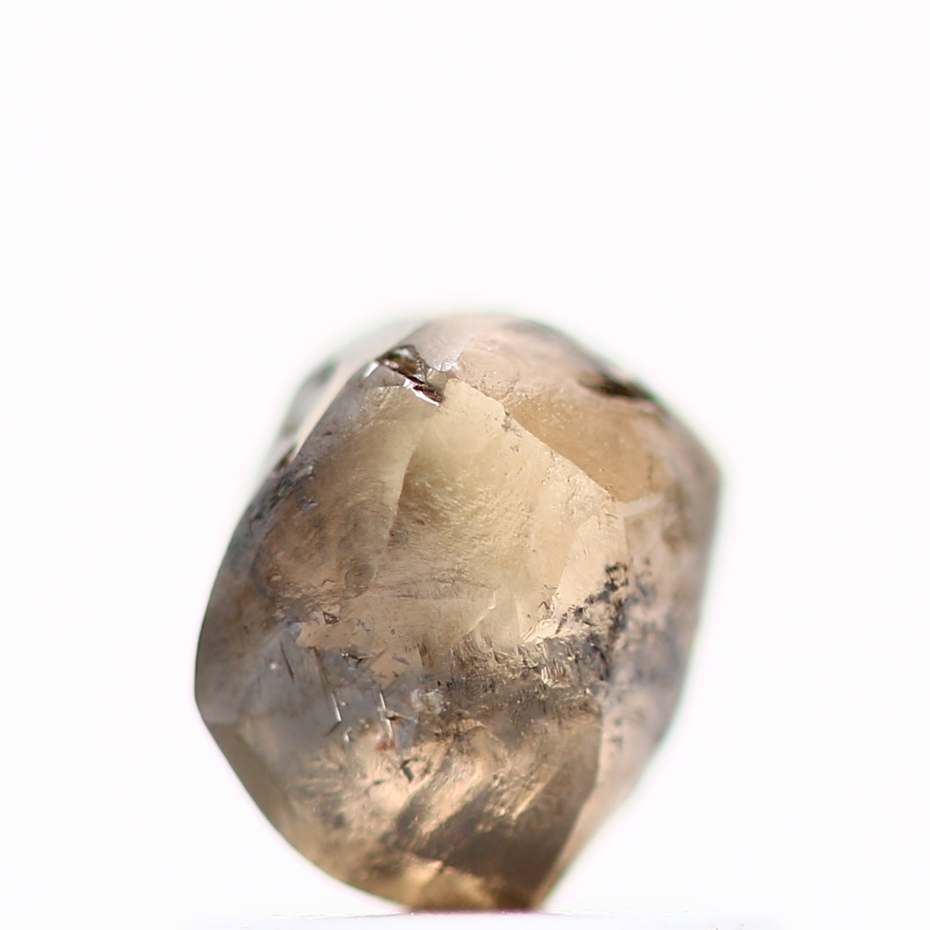 0.98 Carat Fancy Brown Uncut Raw Natural Rough Diamond 5.95 MM - Blackdiamond