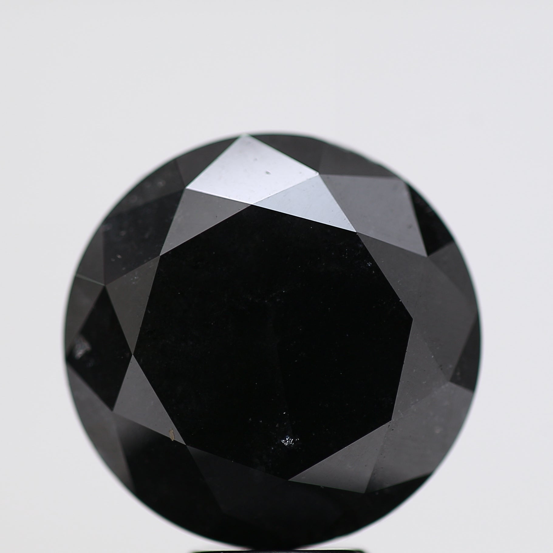 8.94 Carat Fancy Black Round Brilliant Diamond GIA Certified