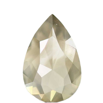 0.96 Carat Natural Diamond Fancy Yellow Brilliant Pear Rose Cut SDM9564