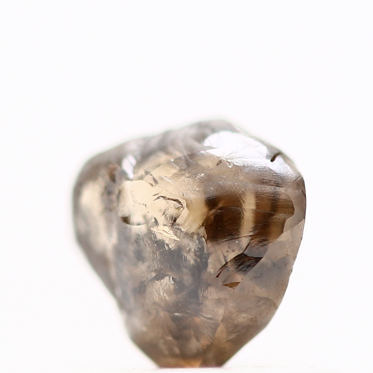 0.48 Carat Natural Cognac Brown Crystal Raw Rough Diamond 5 MM - Blackdiamond