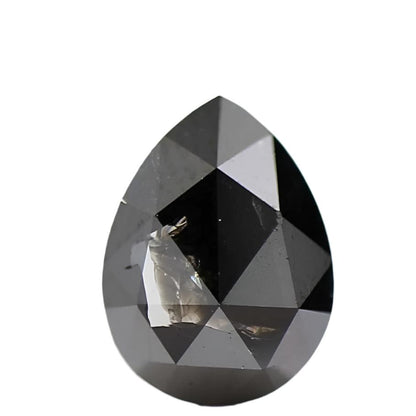 1.07 Carat Natural Salt and Pepper Pear Diamond