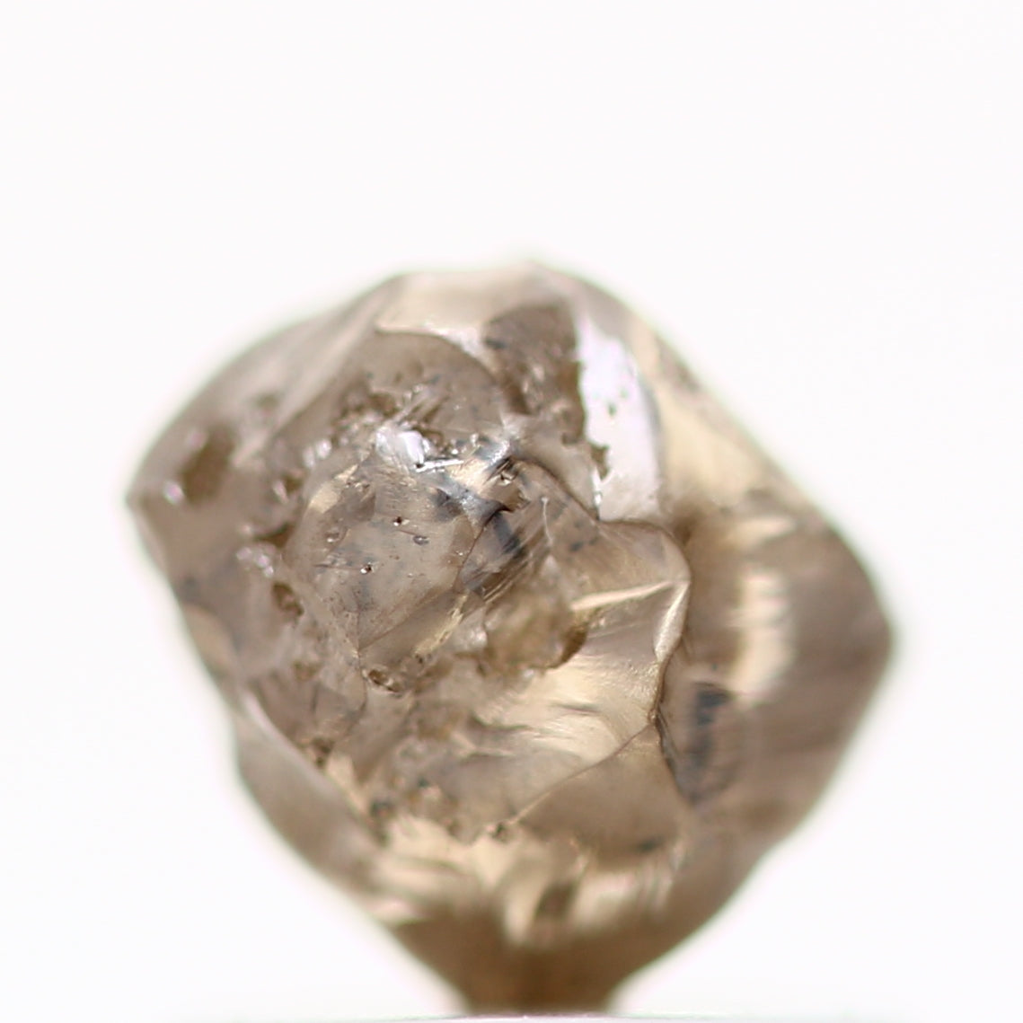 1.22 Carat Fancy Champagne Brown Crystal Raw Rough Diamond 5.30 MM - Blackdiamond