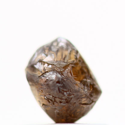 0.86 Carat Natural Cognac Brown Octahedron Uncut Rough Diamond 5.40 MM - Blackdiamond