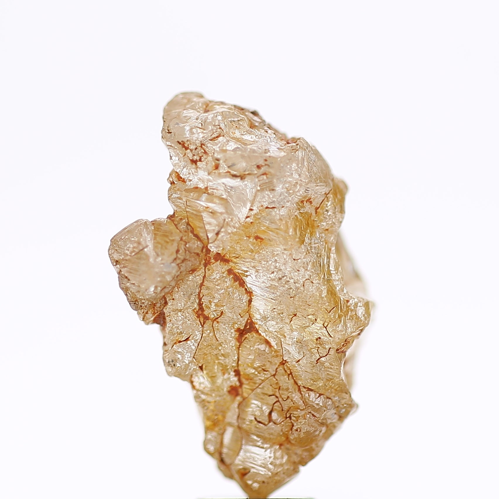 11 Carat Natural Fancy Orange Brown Rough Diamond 18.82 MM