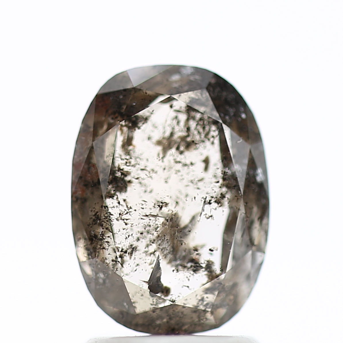 1.65 Carat Cushion Cut Salt And Pepper Diamond 9.01 MM