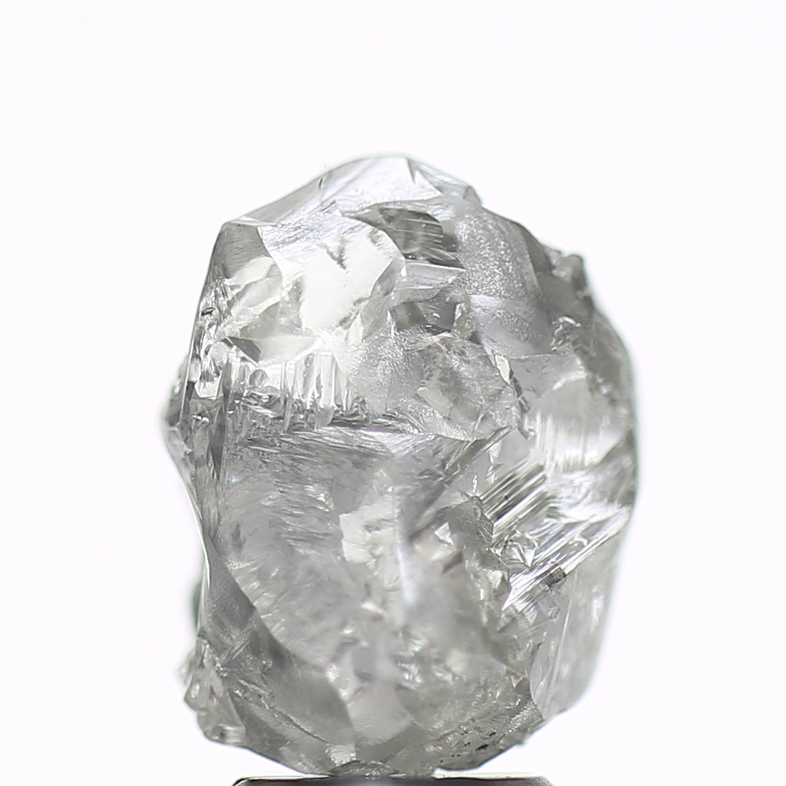 3.86 Carat Natural Fancy Grey Rough Diamond 11 MM