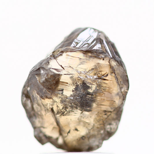 2.42 Carat Natural Champagne Brown Crystal Rough Diamond 9.50 MM - Blackdiamond