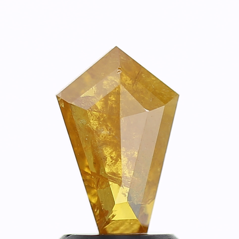 1.32 Carat Natural Yellow Kite Salt and Pepper Diamond 9.25 MM