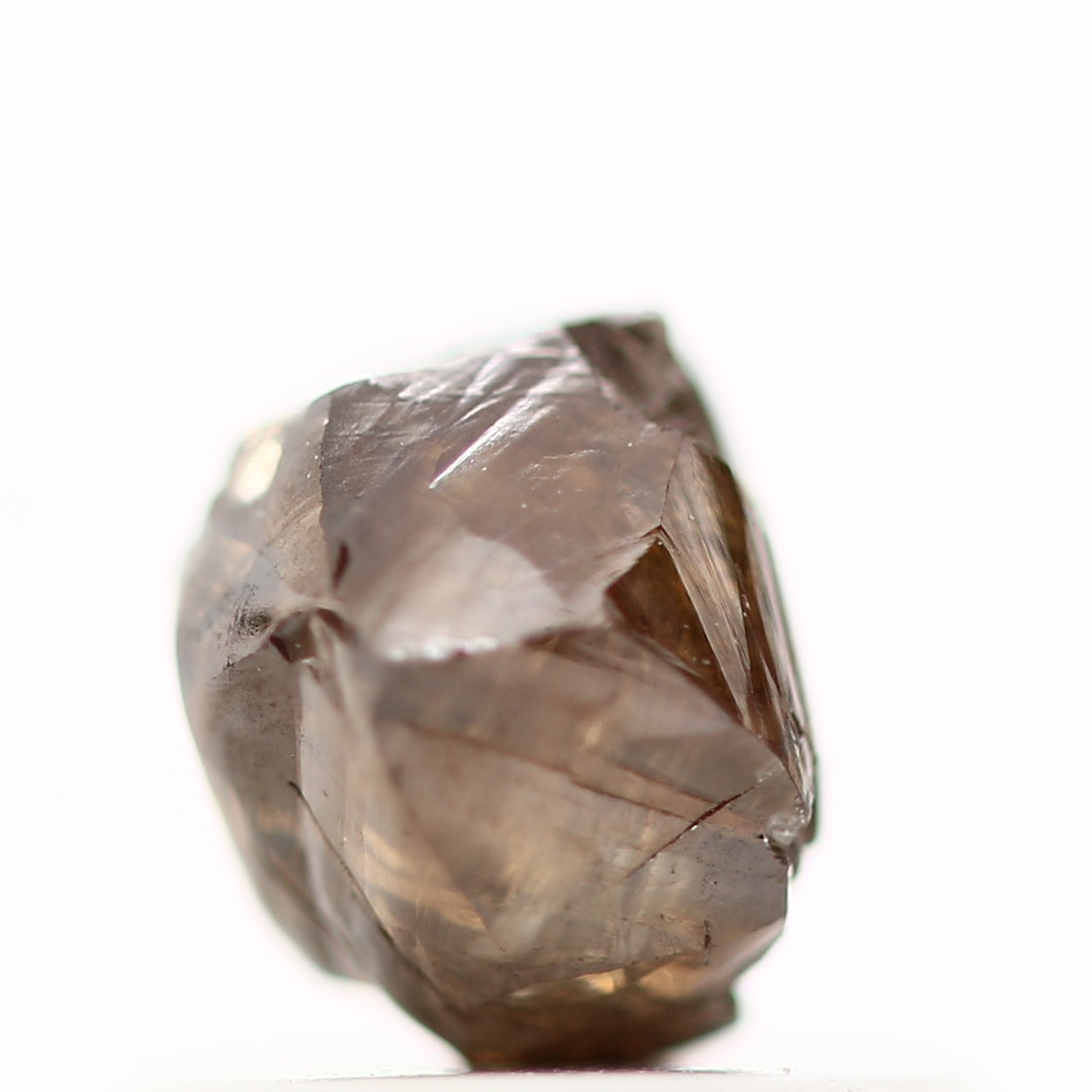 1 Carat Natural Fancy Brown Uncut Rough Diamond 5.40 MM - Blackdiamond