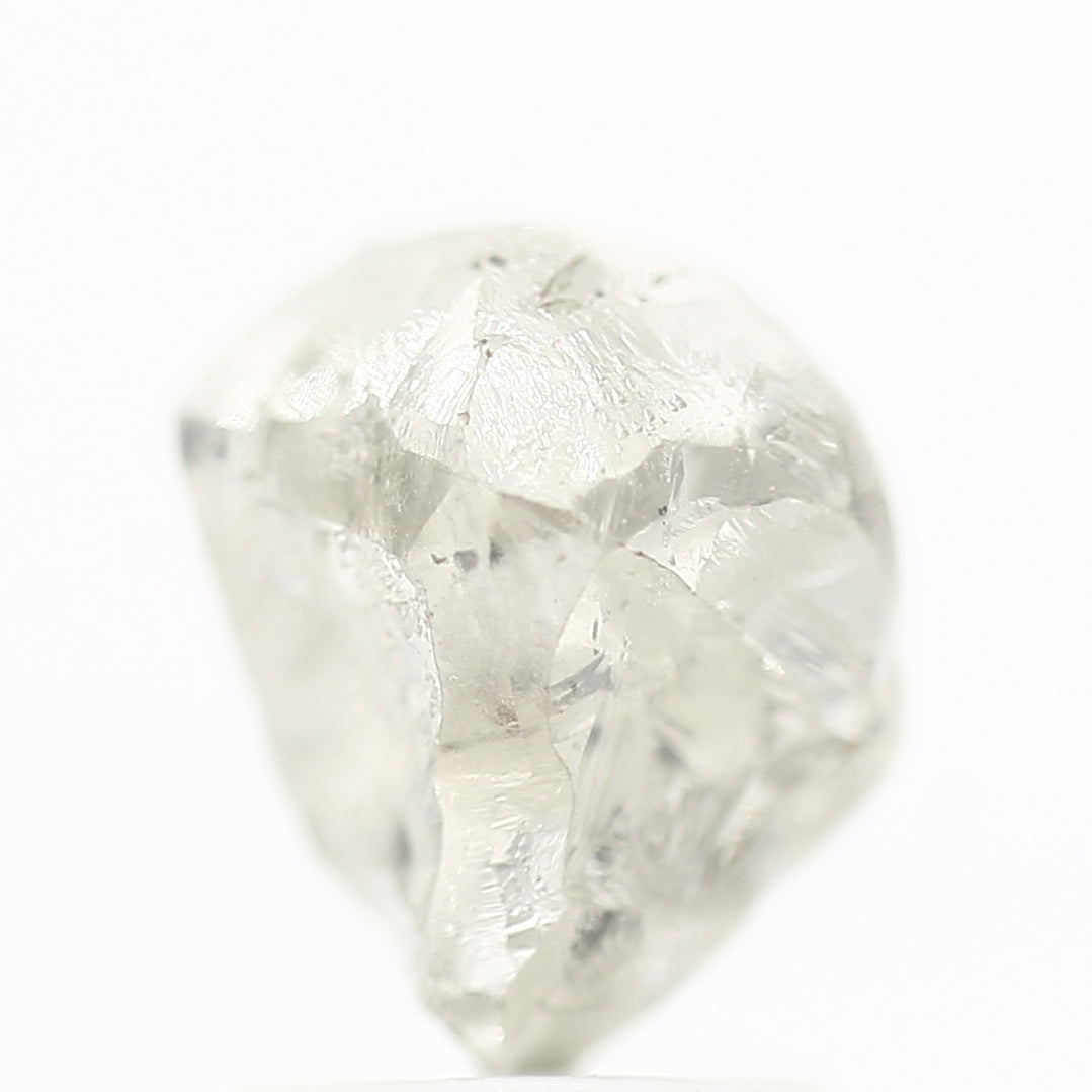 2.17 Carat Rough Diamonds White Uncut Raw Diamond 7.8 MM - Blackdiamond