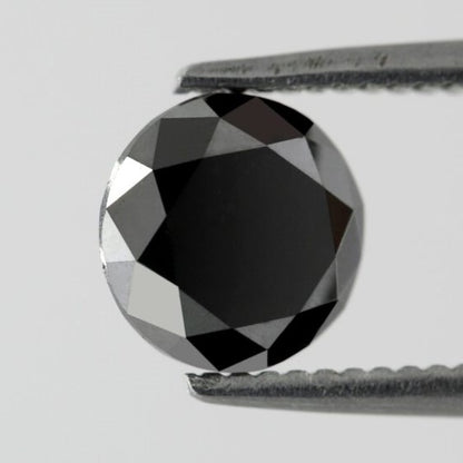 1.20 Carat Natural Loose Diamond Stunning Black Full Cut Multi Faceted Brilliant Cut AAA Quality Perfect For Making Custom Ring - Blackdiamond